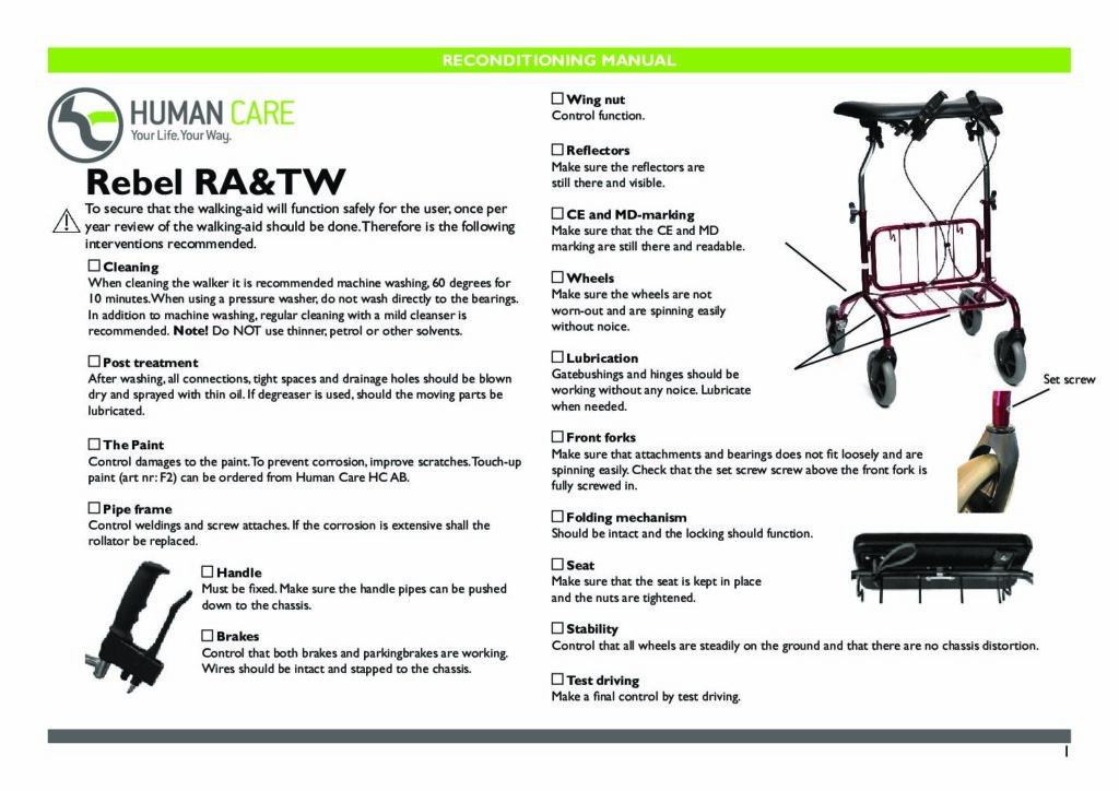 Reconditioning Manual